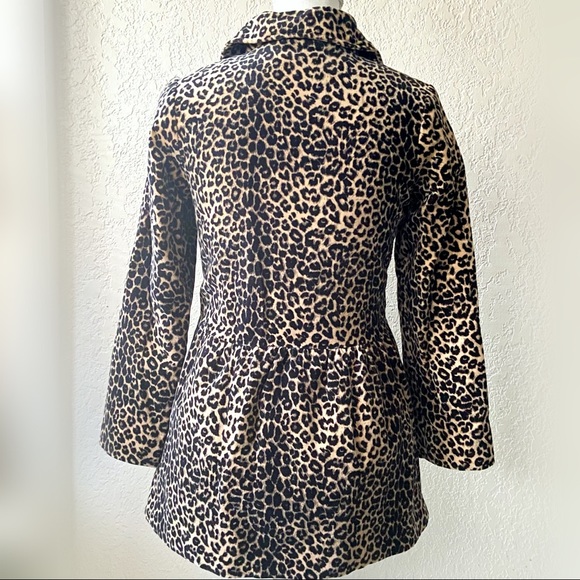 Girls Animal Print Dress Coat Sz 10-12 - Picture 3 of 15